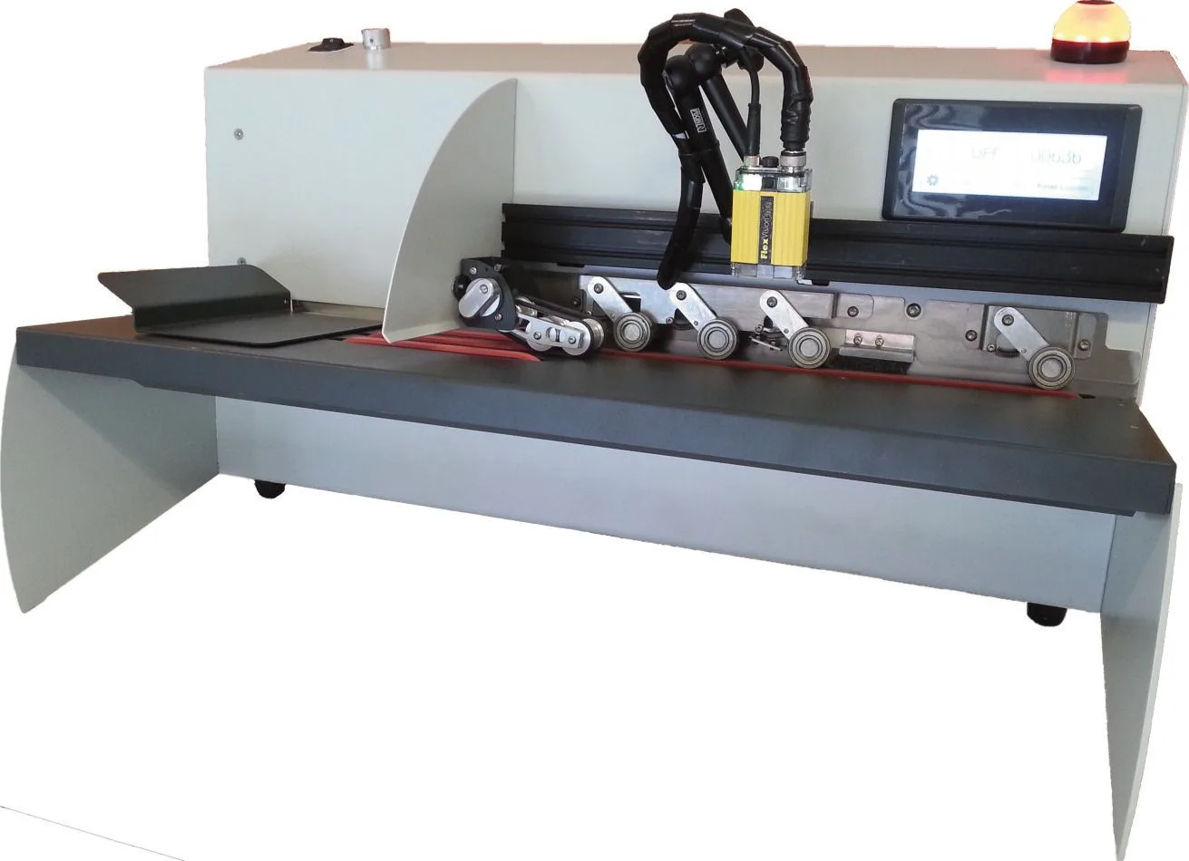 FlexCapture inbound mail station with envelope feeder and camera readers