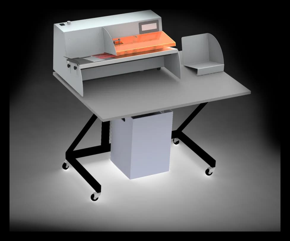 Postmark 3068 automatic letter opener on its stand