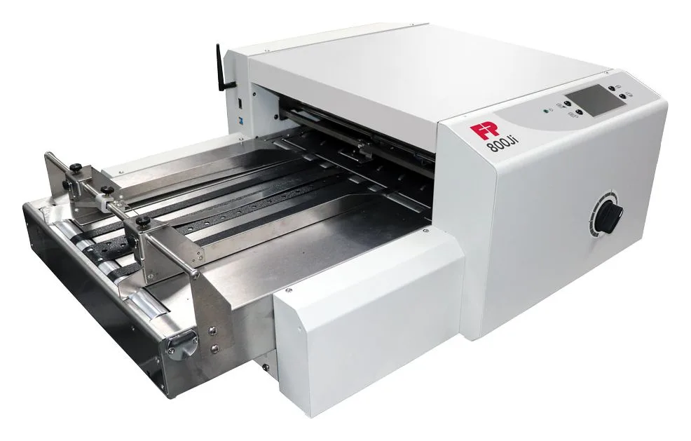 FP 800Ji inkjet address printer with its wide feed table