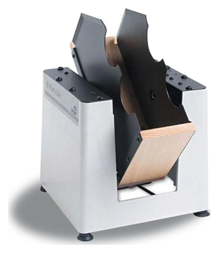 FP Paper Jogger 400 tabletop paper jogger with its angled jogging tray